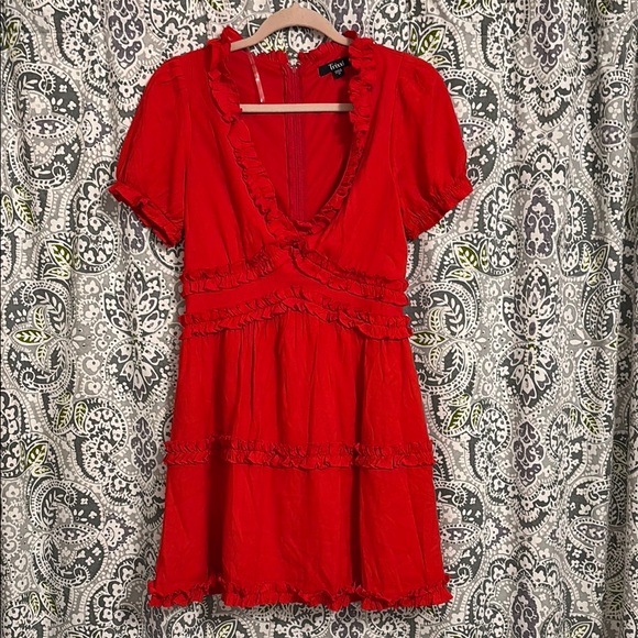 ❤️Red Ruffle Dress - Picture 4 of 11